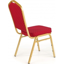 Krzesło weselne tapicerowane K66 bordowy/złoty Halmar