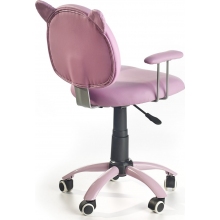 Fotel młodzieżowy do biurka KITTY różowy Halmar