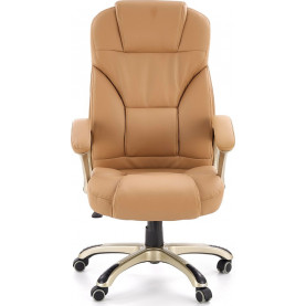 Fotel gabinetowy DESMOND beżowy Halmar do biurka. 2