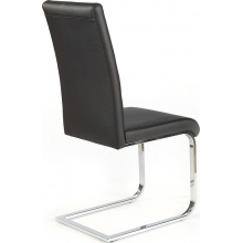 Krzesło nowoczesne z ekoskóry na płozie K85 czarne Halmar