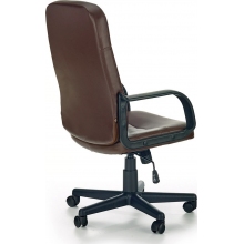 Fotel biurowy pracowniczy DENZEL ciemno brązowy Halmar