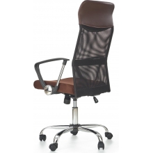Fotel biurowy z siatki VIRE brązowy Halmar