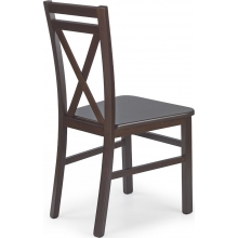 Krzesło drewniane DARIUSZ II ciemny orzech Halmar