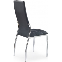 Krzesło pikowane z ekoskóry K209 czarne Halmar