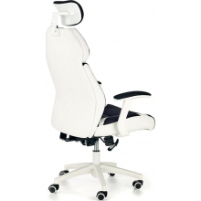 Fotel komputerowy dla gracza CHRONO biało-czarny Halmar
