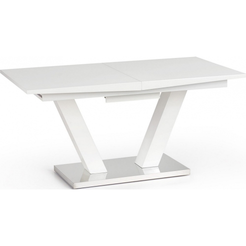 Nowoczesny Stół rozkładany VISION 160x90 biały Halmar do kuchni.