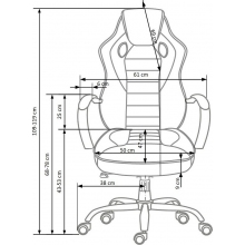Fotel komputerowy dla gracza SCROLL czarny Halmar