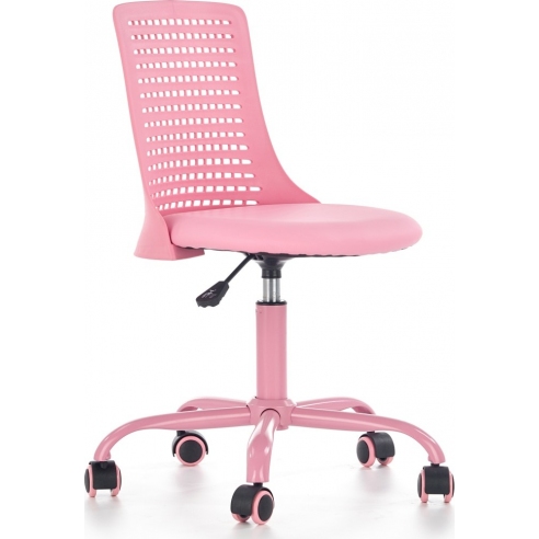 Fotel młodzieżowy do biurka PURE różowy Halmar.
