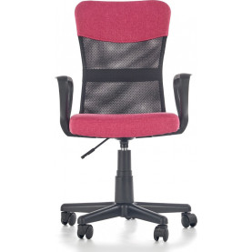 Fotel młodzieżowy do biurka TIMMY różowy Halmar. 2