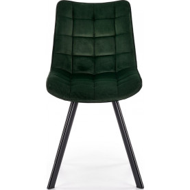 Krzesło tapicerowane pikowane K332 ciemno zielone Halmar do kuchni, jadalni i salonu. 2