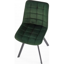 Krzesło tapicerowane pikowane K332 ciemno zielone Halmar