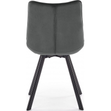 Krzesło tapicerowane pikowane K332 ciemny popiel Halmar