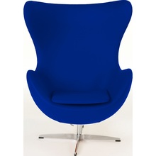 Designerski Fotel obrotowy Jajo atramentowy kaszmir Premium D2.Design do salonu i sypialni.
