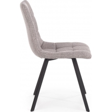 Krzesło pikowane tapicerowane K402 popiel Halmar