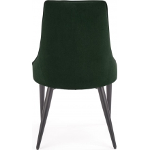 Krzesło welurowe pikowane K365 ciemno zielone Halmar