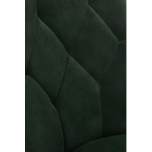 Krzesło welurowe pikowane K365 ciemno zielone Halmar