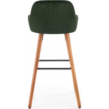Krzesło barowe tapicerowane H-93 75 ciemno zielone Halmar