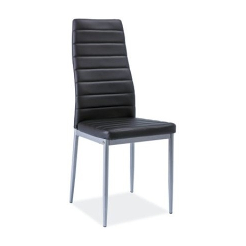 Krzesło z ekoskóry H-261 bis czarne Signal do salonu, kuchni i jadalni.
