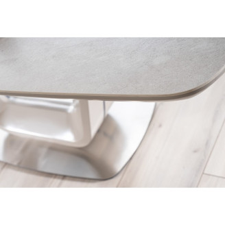 Stół rozkładany z marmurowym blatem Armani Ceramic 160x90 szary marmur Signal