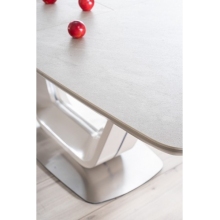 Stół rozkładany z marmurowym blatem Armani Ceramic 160x90 szary marmur Signal