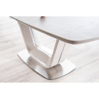 Stół rozkładany z marmurowym blatem Armani Ceramic 160x90 szary marmur Signal