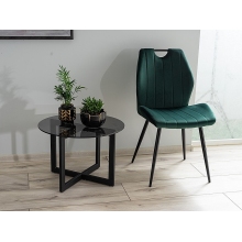 Krzesło welurowe Arco Velvet zielone Signal