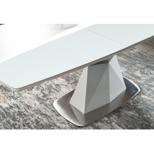 Stół nowoczesny rozkładany Cortez 160x90 biały mat Signal