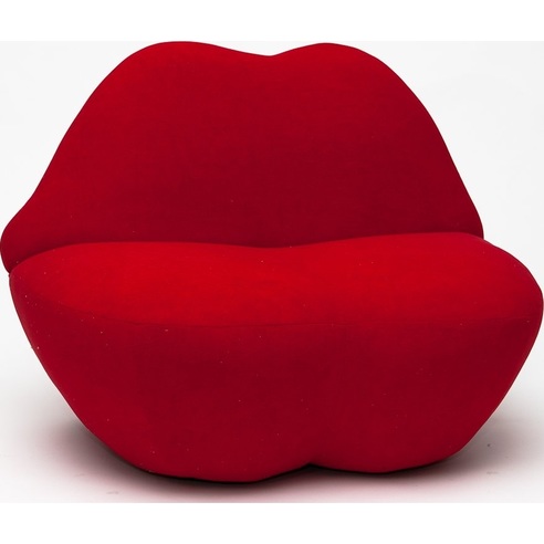Designerski Fotel Usta czerwony D2.Design do salonu i sypialni.