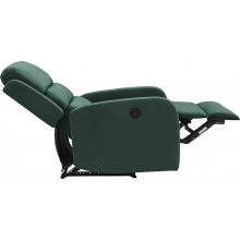 Fotel rozkładany welurowy Pegaz Velvet zielony Signal