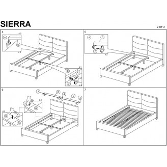 Łóżko welurowe na nóżkach Sierra Velvet 120x200 szary/dąb Signal