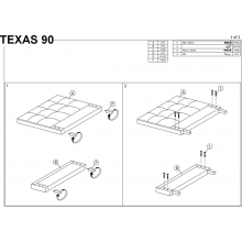 Łóżko welurowe jednoosobowe Texas Velvet 90x200 szary/dąb Signal