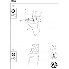Krzesło welurowe pikowane Trix B Velvet beżowe Signal