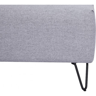 Sofa tapicerowana rozkładana Zenia szara Signal
