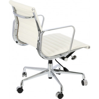 Fotel biurowy gabinetowy CH1171T biała skóra D2.Design