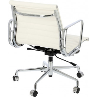 Fotel biurowy gabinetowy CH1171T biała skóra D2.Design