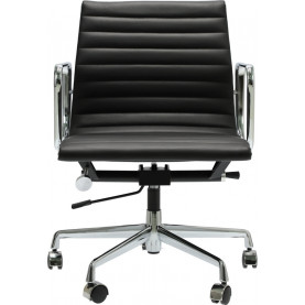 Fotel gabinetowy gabinetowy CH1171T czarna skóra D2.Design do biurka. 2