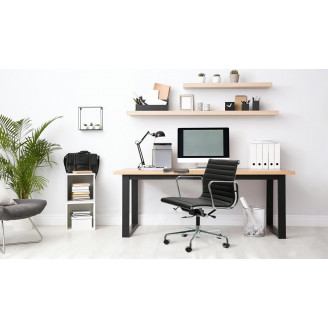 Fotel gabinetowy gabinetowy CH1171T czarna skóra D2.Design
