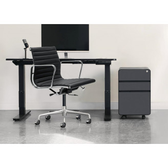 Fotel gabinetowy gabinetowy CH1171T czarna skóra D2.Design