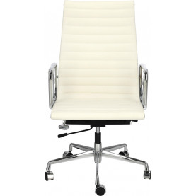Fotel gabinetowy CH1191T biała skóra D2.Design do biurka. 2