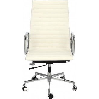 Fotel gabinetowy CH1191T biała skóra D2.Design