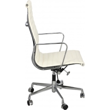 Fotel gabinetowy CH1191T biała skóra D2.Design