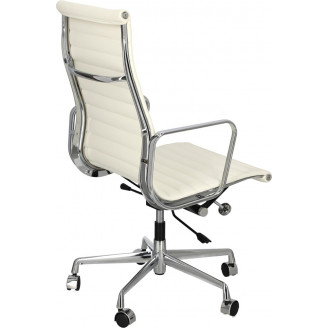 Fotel gabinetowy CH1191T biała skóra D2.Design