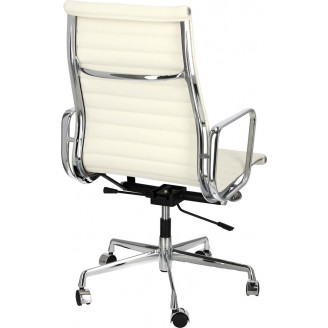 Fotel gabinetowy CH1191T biała skóra D2.Design