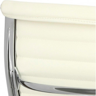 Fotel gabinetowy CH1191T biała skóra D2.Design