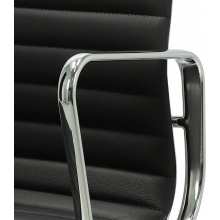 Fotel gabinetowy CH1191T czarna skóra D2.Design