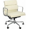 Fotel biurowy gabinetowy CH2171T biała skóra D2.Design do biurka.