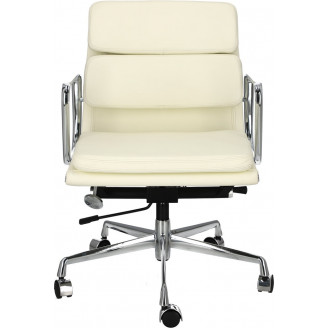 Fotel biurowy gabinetowy CH2171T biała skóra D2.Design