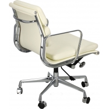 Fotel biurowy gabinetowy CH2171T biała skóra D2.Design