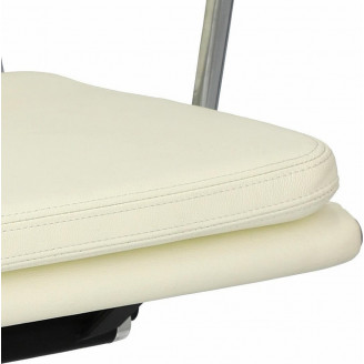 Fotel biurowy gabinetowy CH2171T biała skóra D2.Design