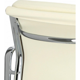 Fotel biurowy gabinetowy CH2171T biała skóra D2.Design